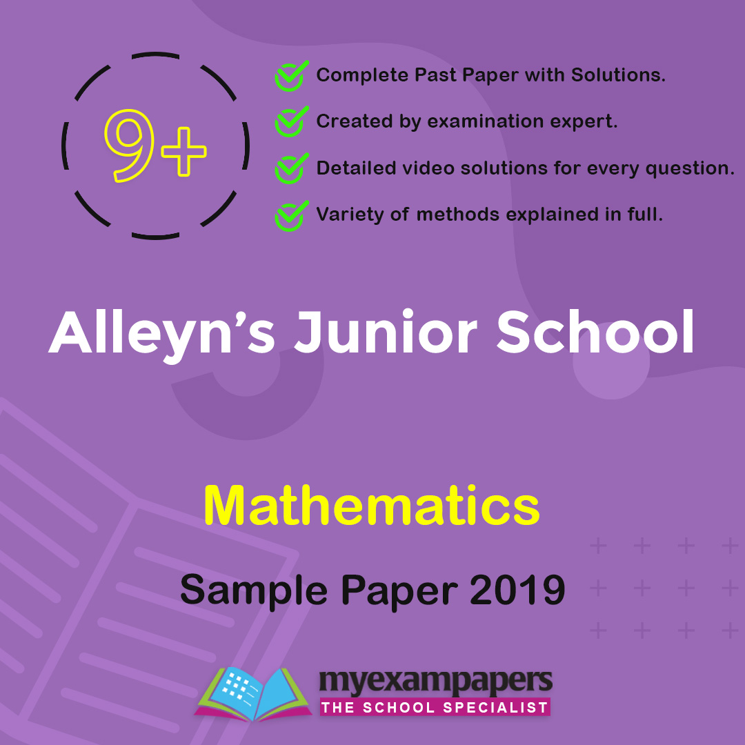 9+ Alleyn's Junior School Mathematics