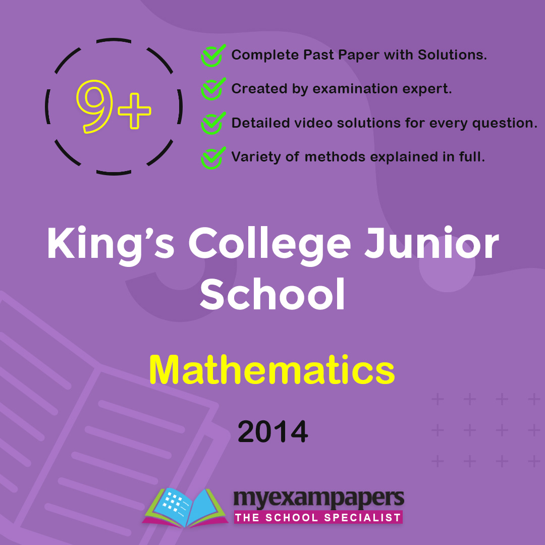 9+ Kings Collage Junior School Mathematics