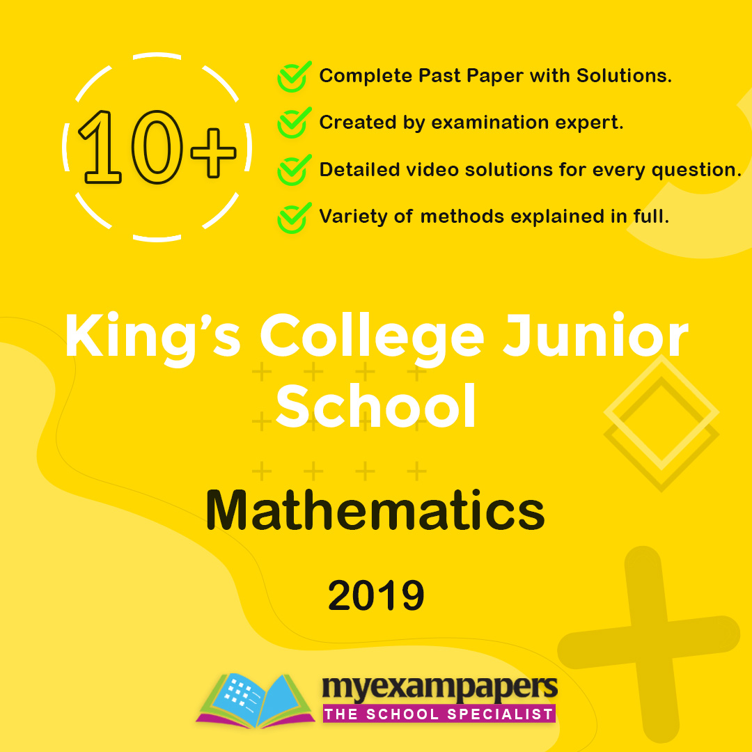 10+ Kings College Junior School Mathematics