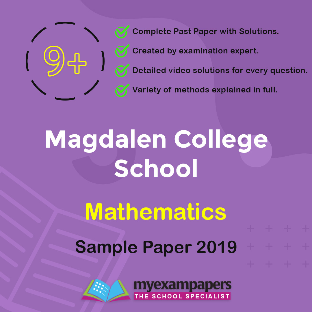 9+ Magdalen College School Mathematics