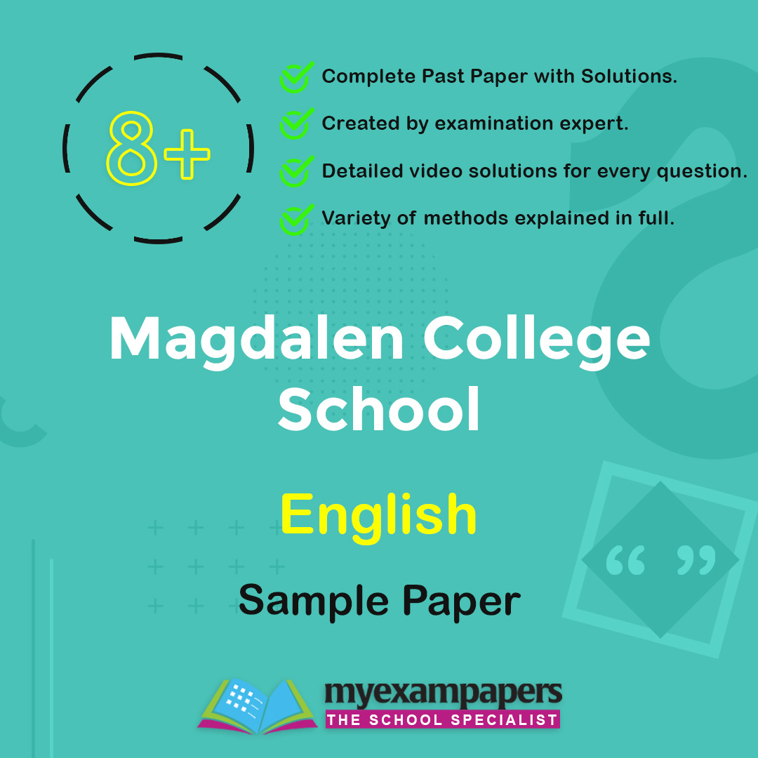8+ Magdalen College School English