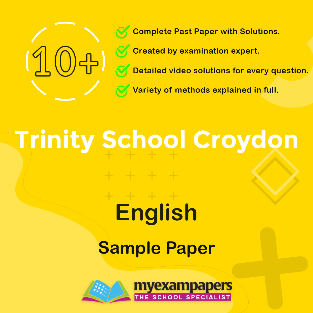 10+ Trinity School Croydon English