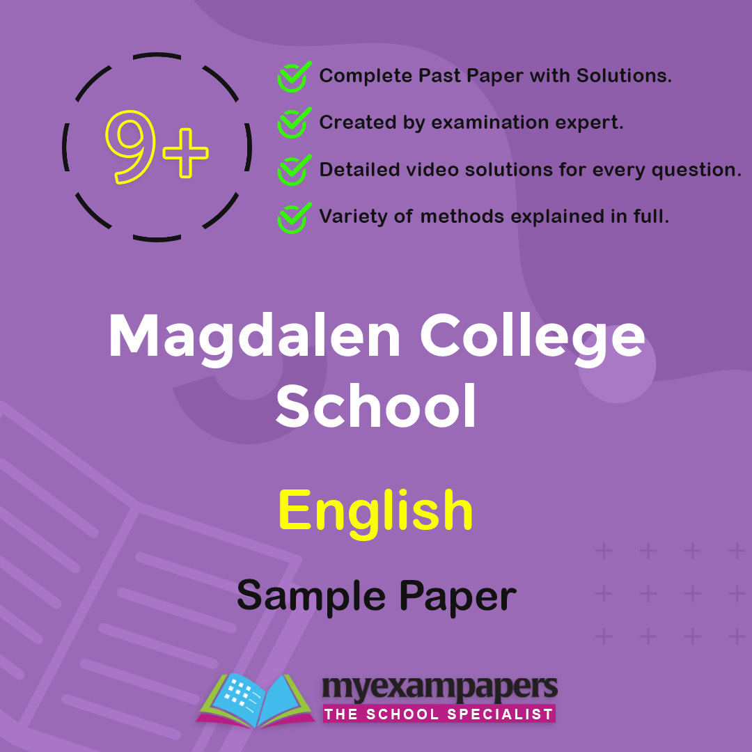 9+ Magdalen College School English