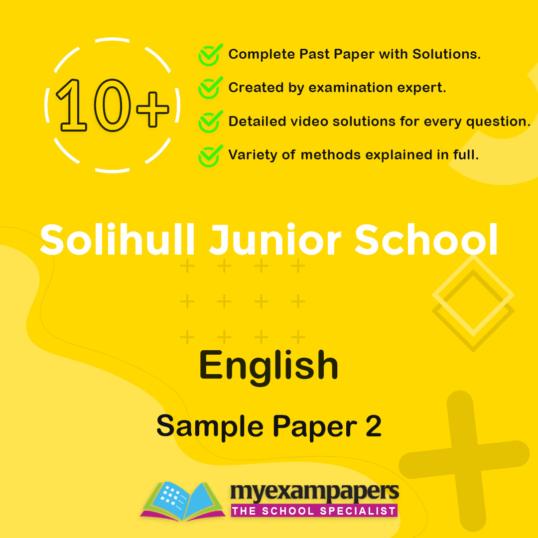 10+ Solihull Junior School English Paper 2