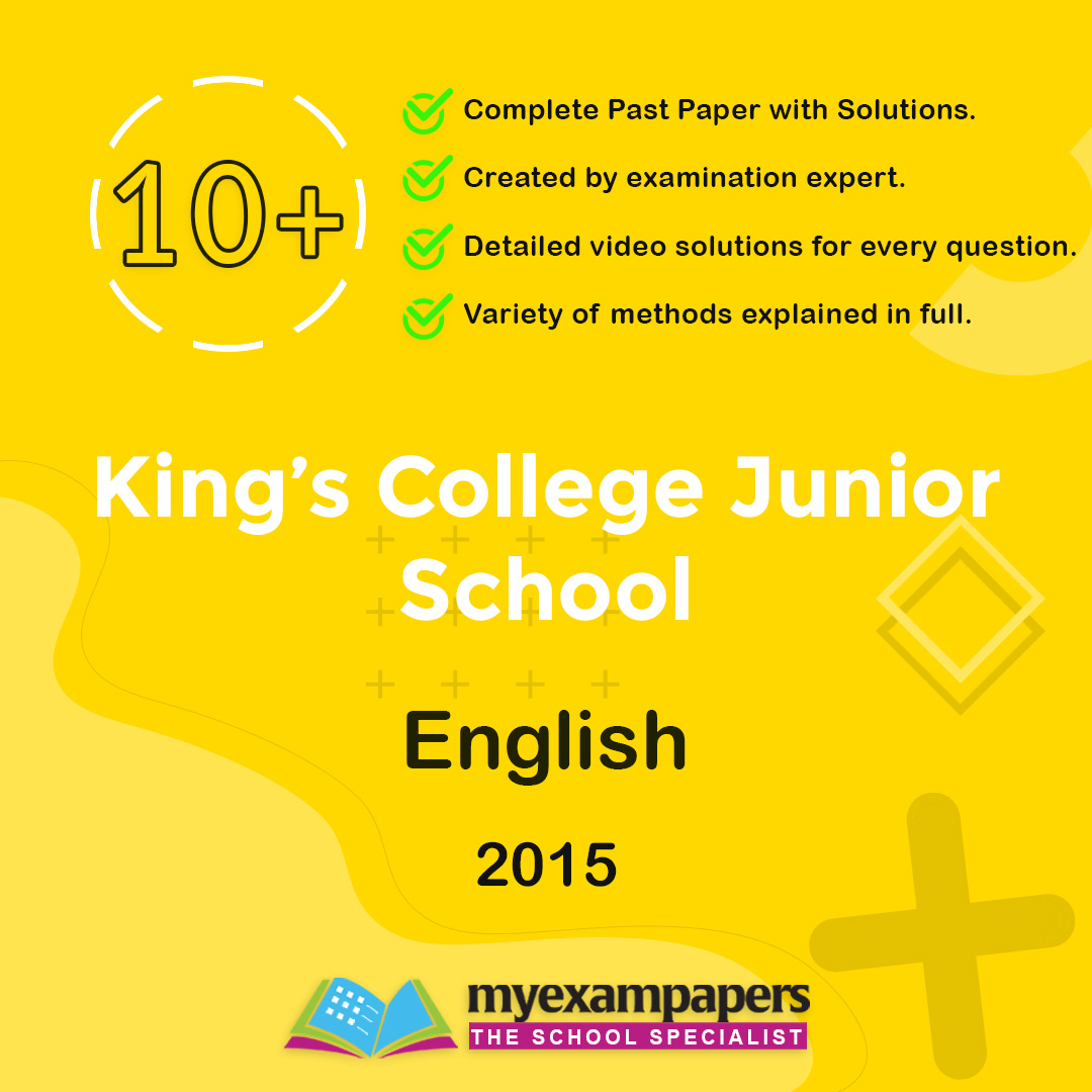 10+ Kings Collage Junior School English