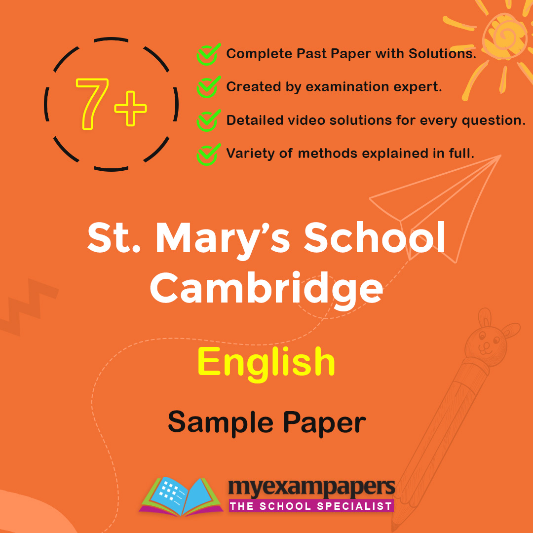 7+ St. Mary's School Cambridge English